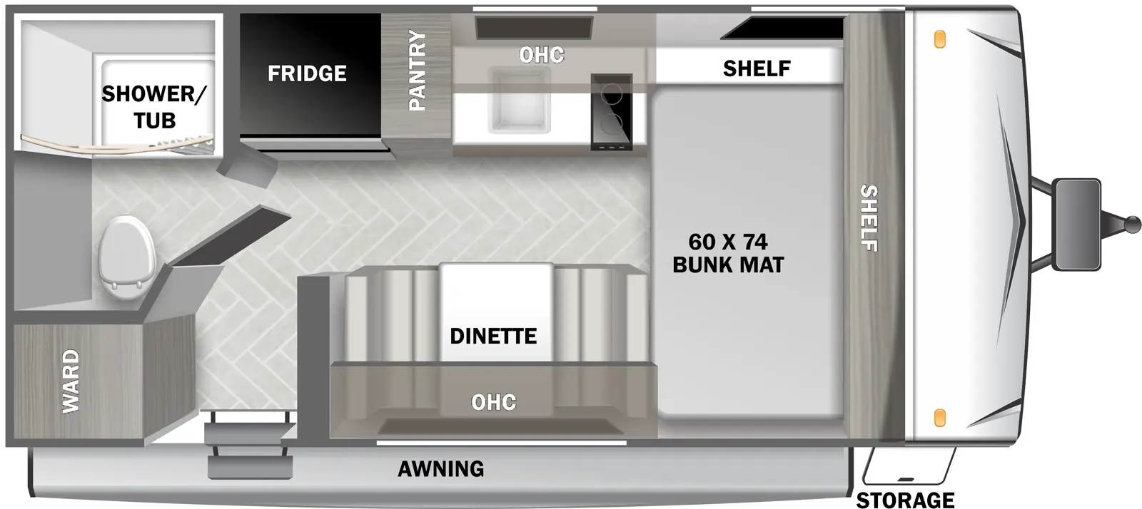 Evo Southwest 158FBGT Floorplan